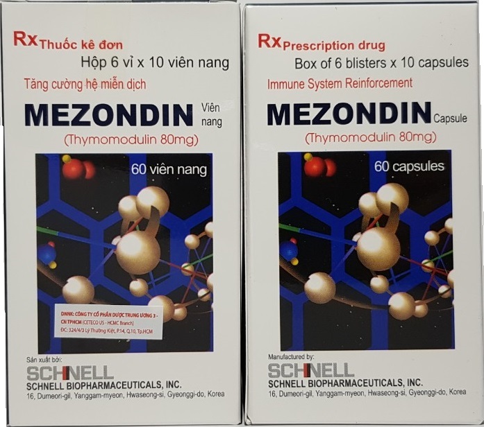 Thuốc giúp điều trị nhiễm trùng do vi khuẩn MEZONDIN 80mg